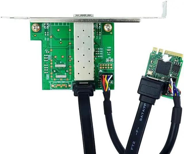 Alt view image 6 of 6 - LR-LINK 2212PF-SFP M.2A+E Key Single Port Gigabit SFP Ethernet Network Adapter (Intel l210 Based)