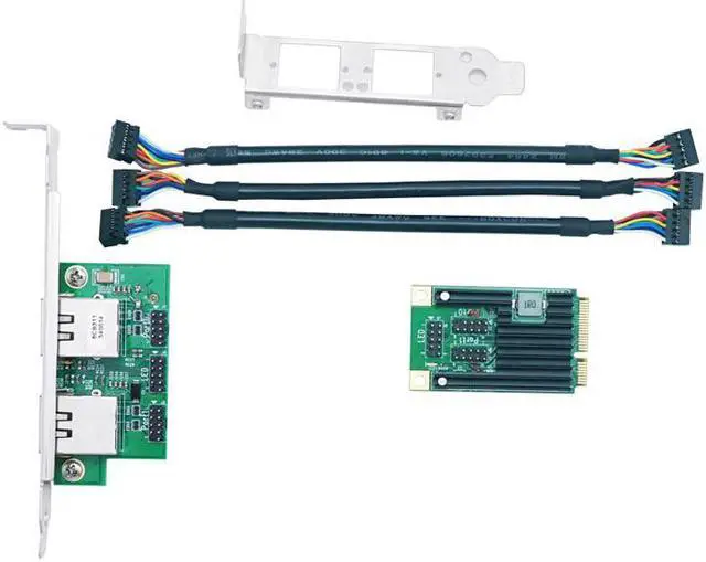 Alt view image 3 of 5 - LR-LINK 2217PT Mini PCIe Duad-port Gigabit Ethernet Network Adapter (Intel I350 Chip Based)