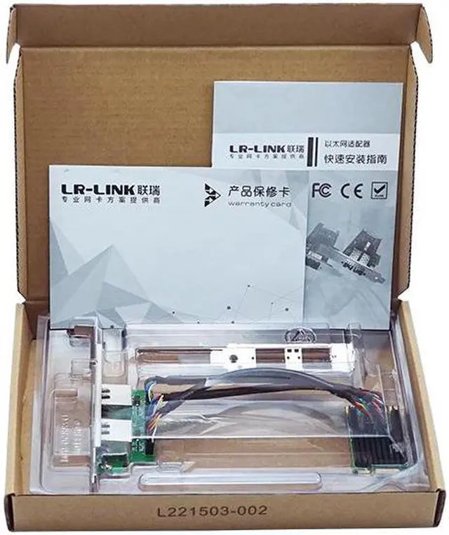 Alt view image 5 of 5 - LR-LINK 2217PT Mini PCIe Duad-port Gigabit Ethernet Network Adapter (Intel I350 Chip Based)