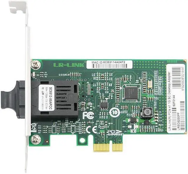 Main image of LR-LINK 6230PF PCle x1 1000BASE Desktop Fiber Ethernet Adapter (Intel l210IS Based)