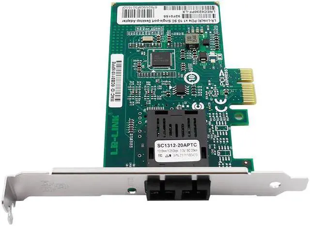 Alt view image 3 of 6 - LR-LINK 6230PF-LX PCI Express x1 Gigabit Single-port Fiber Ethernet Desktop Adapter on Intel I210 Chipset
