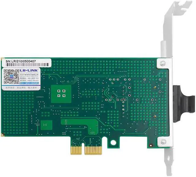 Alt view image 5 of 6 - LR-LINK 6230PF-LX PCI Express x1 Gigabit Single-port Fiber Ethernet Desktop Adapter on Intel I210 Chipset