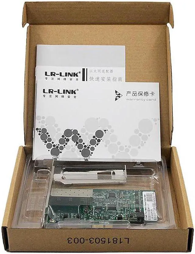 Alt view image 5 of 5 - LR-LINK 9030PF-SFP 100Mbps Network Card PCIex1 Single-port Fiber NIC (Intel 82574 Based)
