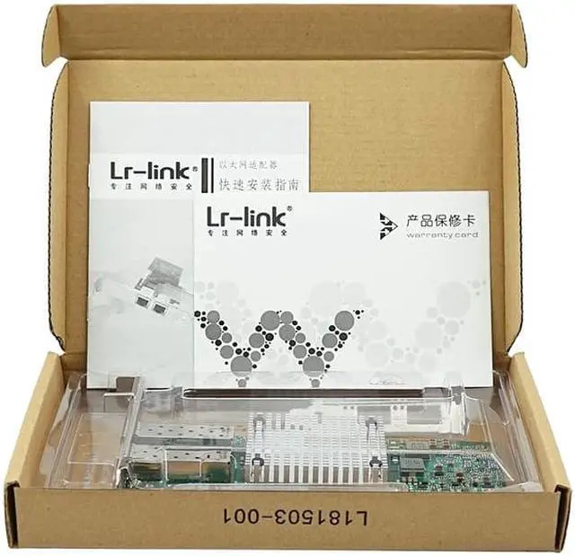 Alt view image 6 of 6 - LR-LINK 9812BF-2SFP+  10Gb PCI-E NIC Network Card, Dual SFP+ Port, PCI Express Ethernet LAN Adapter Support Windows Server/Linux/VMware, Compare to Intel X710- BM2