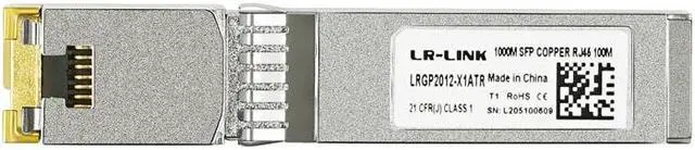 Alt view image 2 of 5 - LRGP2012-X1ATR 1000Base-T 100m Copper SFP Transceiver