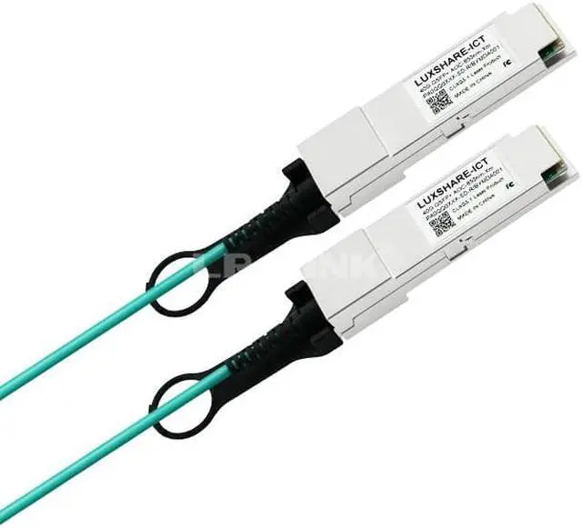 Alt view image 2 of 4 - 40G QSFP AOC Cable, 4-Channel Full-duplex Active Optical Cable, 3M/9FT