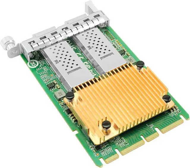 Alt view image 2 of 7 - LR-LINK OCP3.0 100GB network card NIC Compatible for Intel E810-CAM2,Dual QSFP28 Port Ethernet card,100G LAN Adapter Support Windows Server/Windows, Linux, Vmware Intel E810-CAM2(2*QSFP28))