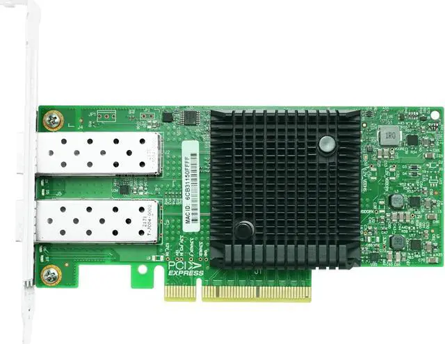 Alt view image 2 of 5 - LR-LINK 25gb PCIe Nerwork card NIC Compatible for Mellanox MCX4121A,Dual SFP+ Port Ethernet card,25G LAN Adapter Support Windows Server/Windows, Linux, Vmware