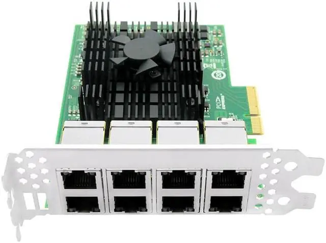 Alt view image 4 of 5 - LR-LINK 1GB PCIE network card NIC Compatible for Intel I350AM4*2, 8*RJ45 Port Ethernet card,1G LAN Adapter Support Windows Server/Windows, Linux, Vmware 8-Port Gigabit