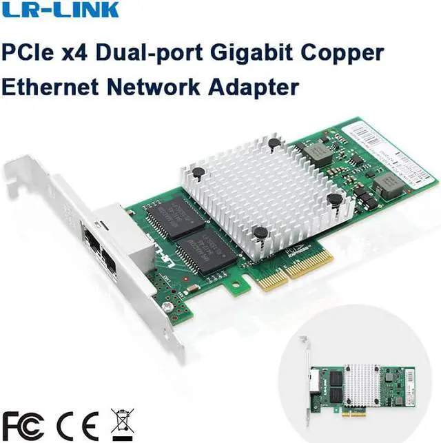 Main image of LR-LINK 9712HT PCI Express x4 Dual Copper Port Gigabit Server Adapter (Intel I350AM2 Based)