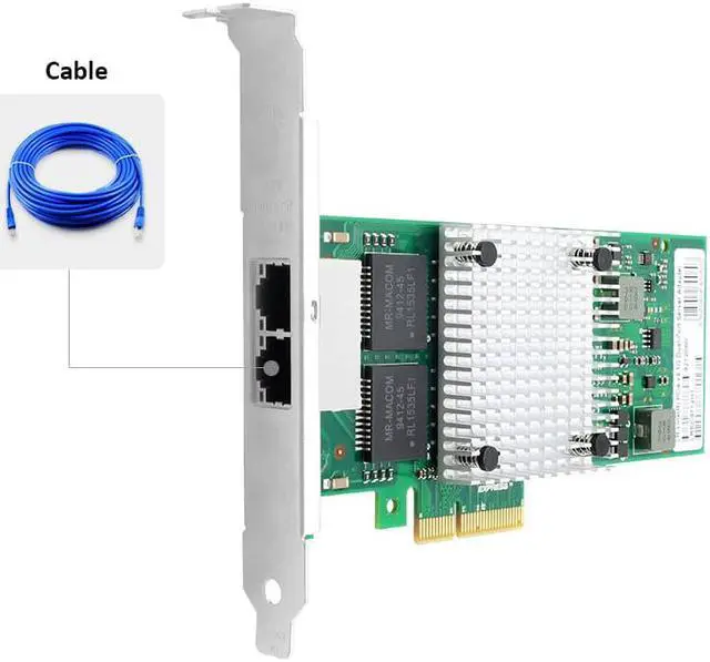 Alt view image 2 of 5 - LR-LINK 9712HT PCI Express x4 Dual Copper Port Gigabit Server Adapter (Intel I350AM2 Based)