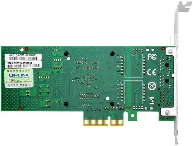 Alt view image 3 of 5 - LR-LINK 9712HT PCI Express x4 Dual Copper Port Gigabit Server Adapter (Intel I350AM2 Based)