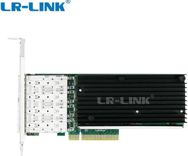 Main image of LR-LINK Good Performance 10Gb SFP+ PCI-EX8 3.0 Network Card NIC, with Broadcom BCM57840 Chip, Quad SFP+ Port, Support Windows Server/Linux/VMware/RHEL/CentOS/FreeBSD