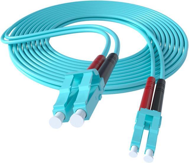 Alt view image 7 of 7 - LR-LINK 50m Fiber Patch Cable with LC to LC Multimode Duplex Fiber Optic Jumper Cord Universal Compatibility for 10G Fiber Transceiver High-Speed Data Transfer