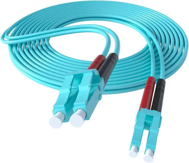 Alt view image 7 of 7 - LR-LINK 50m Fiber Patch Cable with LC to LC Multimode Duplex Fiber Optic Jumper Cord Universal Compatibility for 10G Fiber Transceiver High-Speed Data Transfer