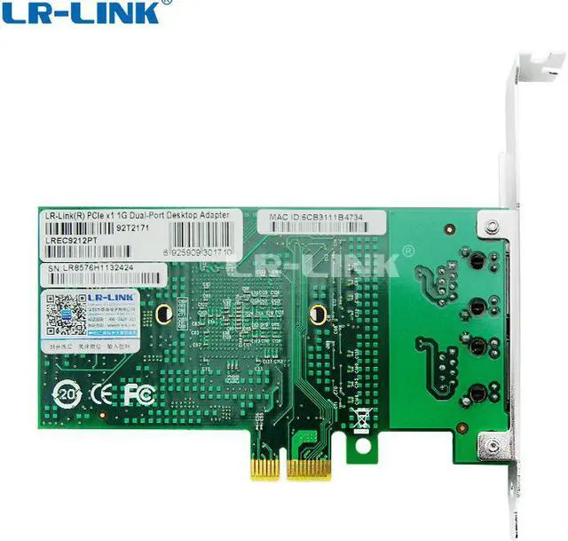 Alt view image 5 of 7 - PCI Express x1 Dual Port Copper Gigabit Ethernet Server Adapter (Intel 82576 Based)