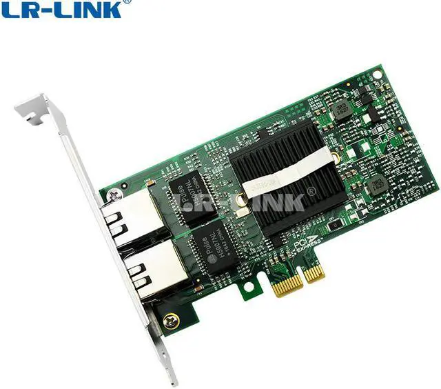 Alt view image 2 of 7 - PCI Express x1 Dual Port Copper Gigabit Ethernet Server Adapter (Intel 82576 Based)