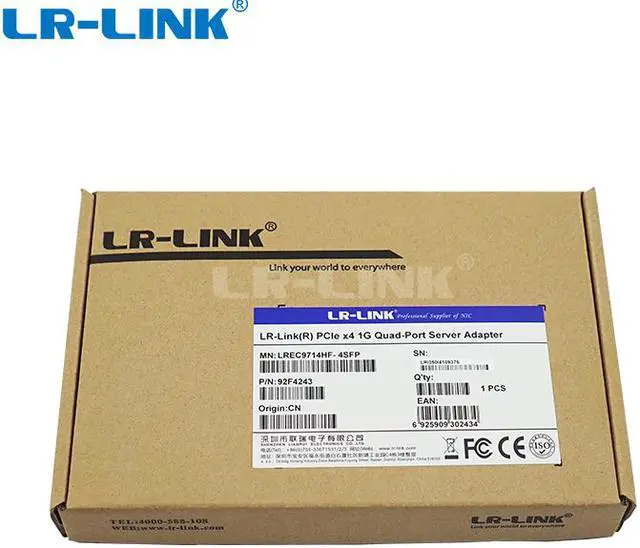 Alt view image 6 of 6 - PCI Express x4 Qaud Port Gigabit SFP Ethernet Server Adapter (Intel I350 Based)