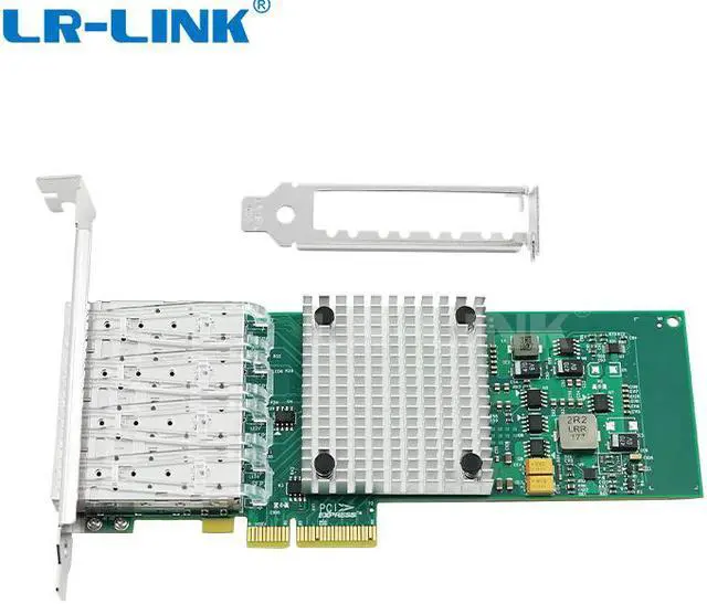 Alt view image 4 of 6 - PCI Express x4 Qaud Port Gigabit SFP Ethernet Server Adapter (Intel I350 Based)
