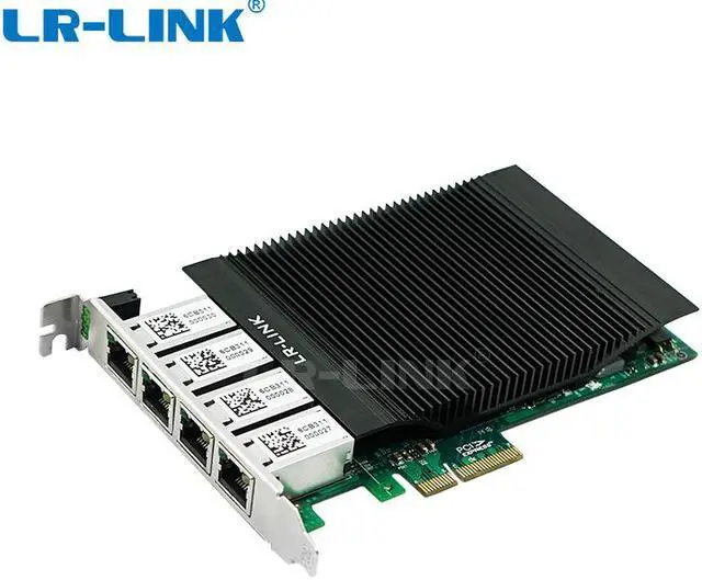 Alt view image 3 of 7 - PCI Express x4 Quad Port 802.3at PoE+ Gigabit Vision Frame Grabber Card