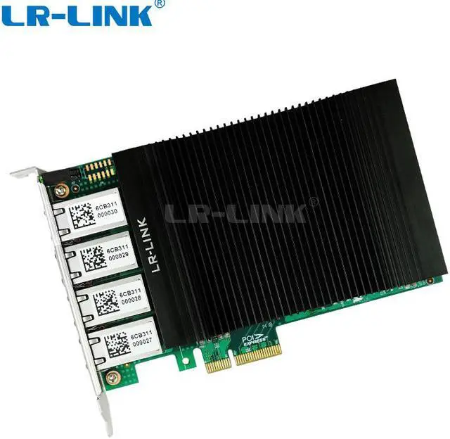 Alt view image 2 of 7 - PCI Express x4 Quad Port 802.3at PoE+ Gigabit Vision Frame Grabber Card
