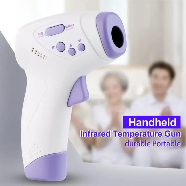 Alt view image 2 of 7 - Infrared Forehead Thermometer for Adult and Kids, Premium Non-Contact Medical Temperature Gun for Baby and Child, Digital No Touch Thermometer, LCD Display