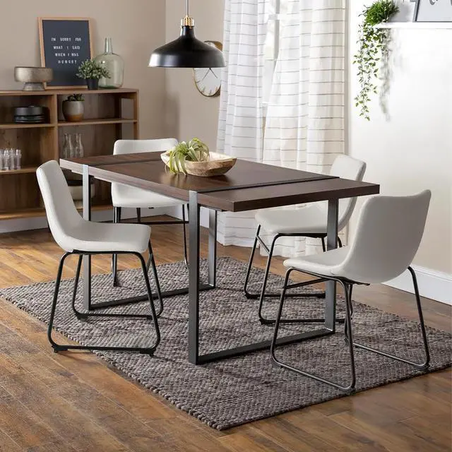 Alt view image 7 of 7 - BOSSIN 18 inch Bar Stools Set of 2,Counter Height Bar Stools with Back, Modern PU Leather Stools with Metal Leg and Footrest (White, 2 PCs 18" Dining Chairs)