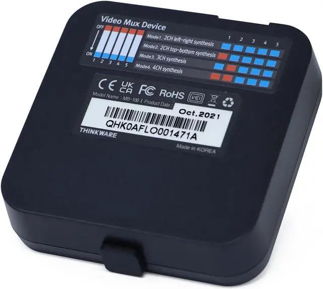 Main image of Thinkware Multiplexer Box Accessory TWA-MB100 for Up To 5 Channel Recording, Compatible with F200 PRO, F790 and X700 Dash Cams