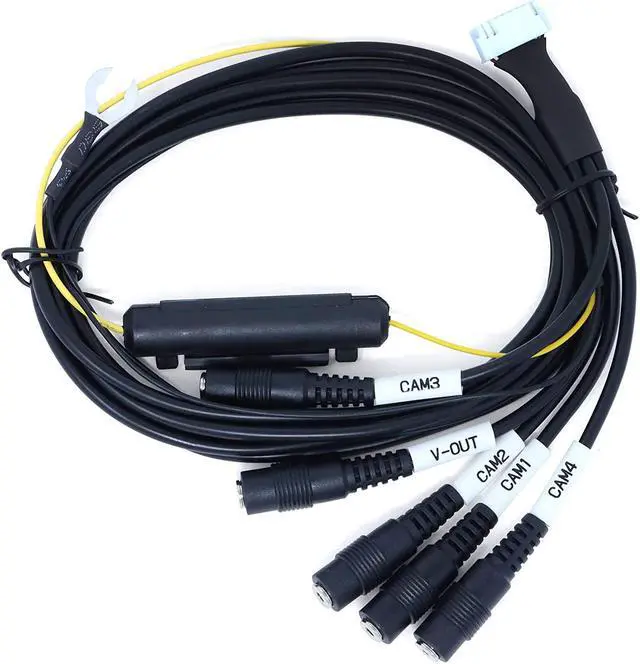 Alt view image 5 of 6 - Thinkware Multiplexer Bundle with 2 Side Cameras and 1 Interior IR Infrared Camera for Up to 5 Channel Recording