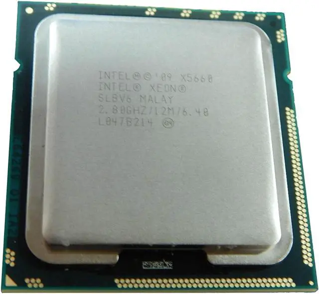 Alt view image 6 of 7 - Intel SLBV6 Xeon X5660 Hexa-Core (6 Core) 2.80 Ghz Processor - Socket B Lga-1366 - 1.50 Mb - 12 Mb Cache - 6.40 Gt/S Qpi - Yes - 3.20 Ghz Overclocking Speed - 45 Nm - 95 W - 178.3F (81.3C) - 1.4 V Dc