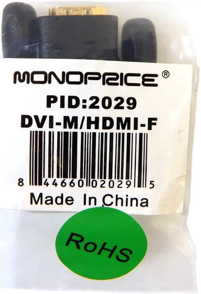Alt view image 5 of 19 - Monoprice Dvi-D Single Link Male To Hdmi Female Adapter