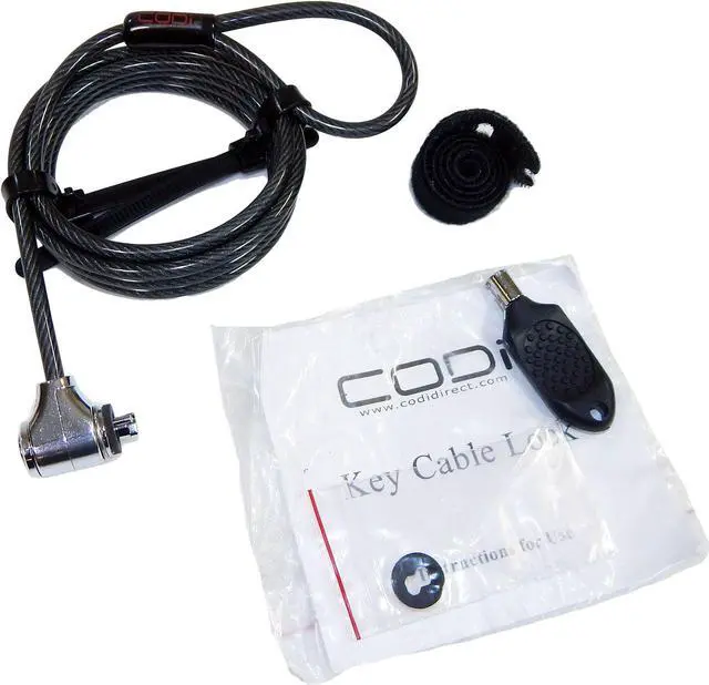 Alt view image 11 of 16 - Codi Key Cable Lock w/ Two Keys A02001