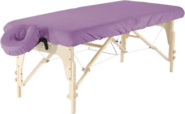 Main image of Master Massage Dignity & Luxury Microfiber Table Cover Set 2 Piece Set Purple - Machine Washable