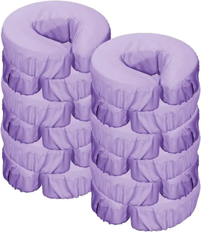 Alt view image 2 of 2 - Master Massage Microfiber Face Cushion Cover 12 Piece Set Purple- Machine Washable - 12 Pack
