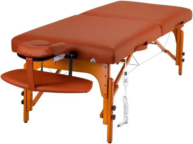 Main image of Master Massage 31" Santana Therma Top Memory Foam Portable Massage Table Package, Mountain Red