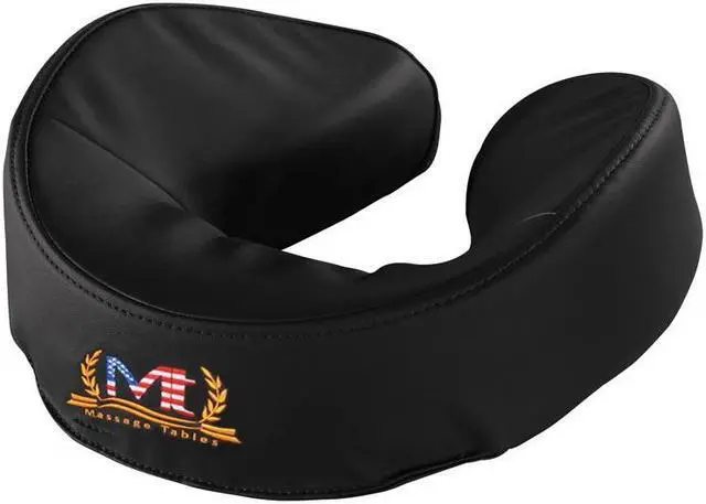 Main image of Mt Massage Universal Leaf Talk Face Cushion Pillow for Massage Table, Black Color