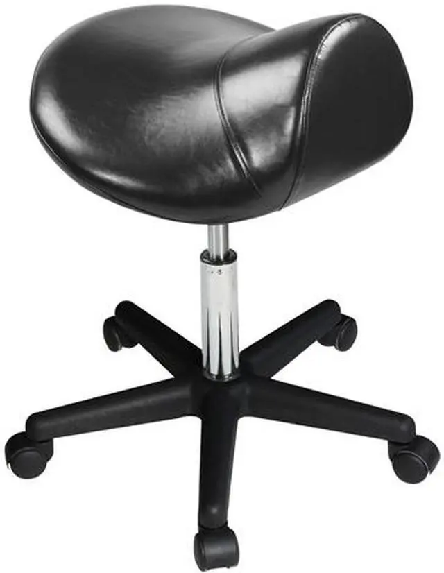 Main image of Master Massage Ergonomic Swivel  Saddle Rolling Hydraulic Stool in Black for clinic,spas,salons,debtists,classrooms,home,office