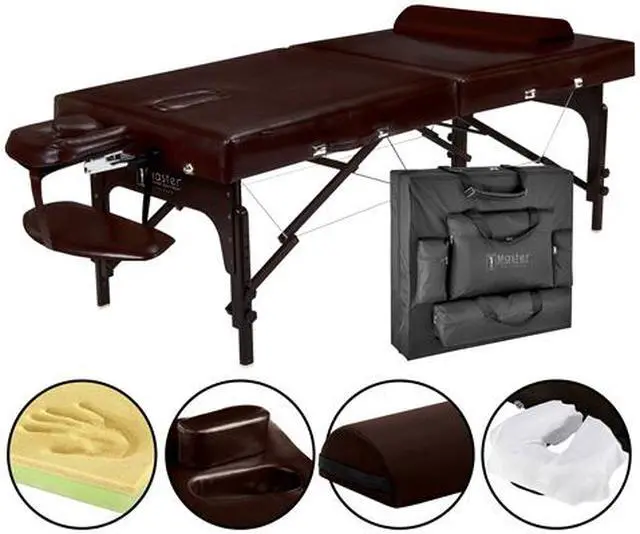 Main image of Master Massage Extra Wide 31" Supreme LX Portable Massage Table Package with  face port Brown luster