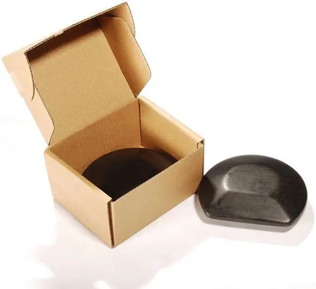 Main image of Master Massage Three Quarter 3/4 Round Balsalt Hot Stone Rock Guasha Tool 2 Piece Pack