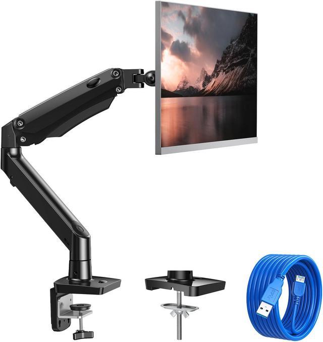 ERGEAR Single Monitor Mount Stand Holds up to 26.4lbs- Full Motion Monitor  Arm Desk Mount for 13 to 35 Inch LCD LED Computer Screens, Height
