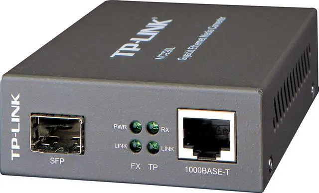 Alt view image 17 of 20 - TP-Link Gigabit SFP to RJ45 Fiber Media Converter | Fiber to Ethernet Converter | 10/100/1000Mbps RJ45 Port to 1000Base-SX/LX SFP Slot Supporting MiniGBIC Modules (MC220L)