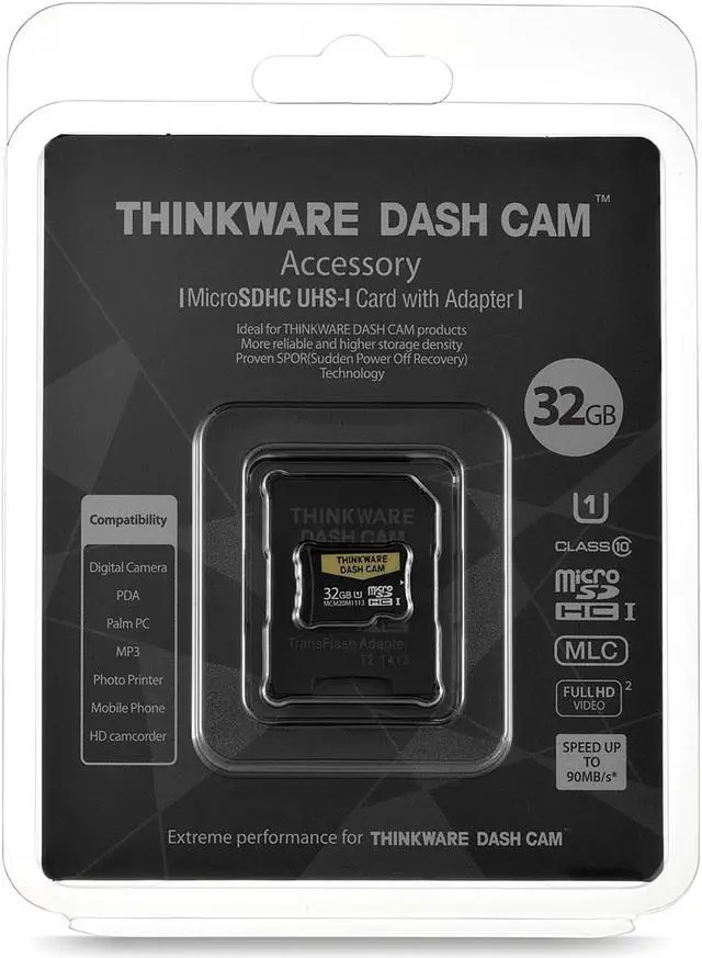Alt view image 2 of 2 - THINKWARE TWA-SMU32 UHS-I 32 GB MICROSD Card | Anti File Corruption | for Dash Cam