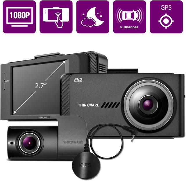 THINKWARE X700 Dual Dash Cam Front and Rear Camera for Cars, 1080P FHD, Dashboard  Camera Recorder with G-Sensor, Car Camera w/Sony Sensor, GPS, Night Vision,  32GB, Optional Parking Mode 