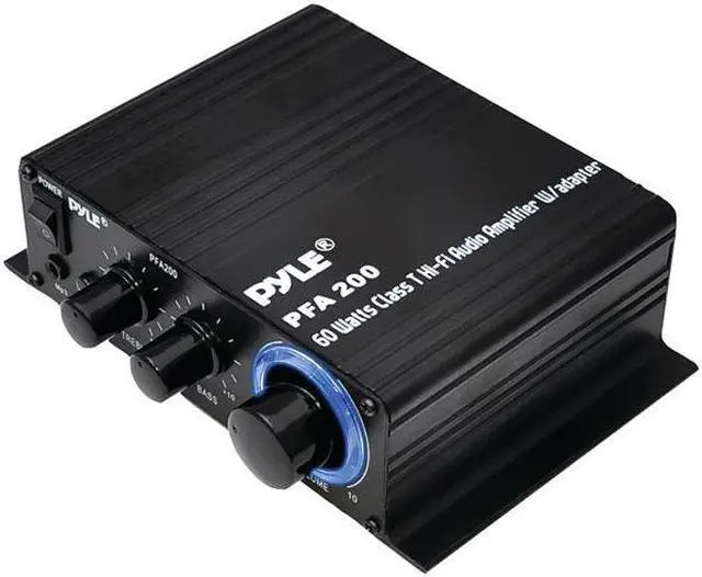Alt view image 7 of 9 - Pyle Pfa200 60-Watt Class-T Hi-Fi Audio Amplifier With Ac Adapter