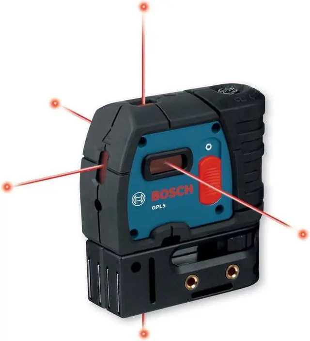 Alt view image 6 of 10 - Bosch GPL 5S 5-Point Self-Leveling Alignment Laser