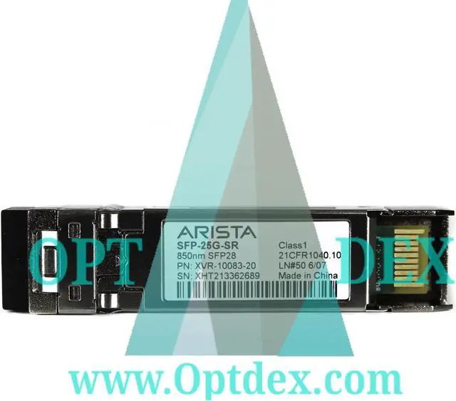Main image of Arista Networks 25GBASE-SR SFP Optics Module, up to 70m over OM3 MMF or 100m over OM4 MMF