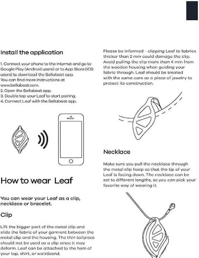 Alt view image 3 of 13 - Leaf Urban Health Tracker/Smart Jewelry, Silver Edition