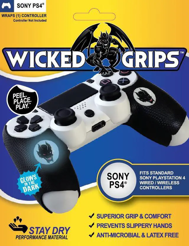 Main image of Wicked-Grips PS4 / High Performance Controller Grips for Sony PlayStation 4 - Retail (Controller NOT Included)