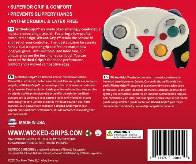 Alt view image 2 of 5 - Wicked-Grips™ Nintendo Gamecube  / High Performance Controller Grips - Retail (Controller NOT Included)