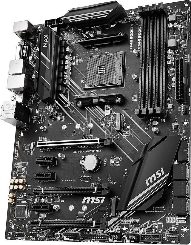 Alt view image 5 of 10 - MSI X470 GAMING PLUS MAX AM4 AMD X470 SATA 6Gb/s ATX AMD Motherboard